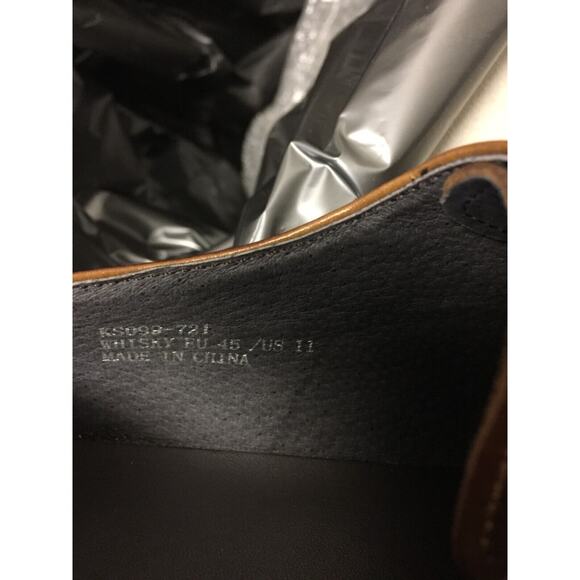 Carrucci KS099-721 Men's Sz 11 Leather Cap Toe Oxfords Dress Shoes Whisky NWB - Picture 3 of 4